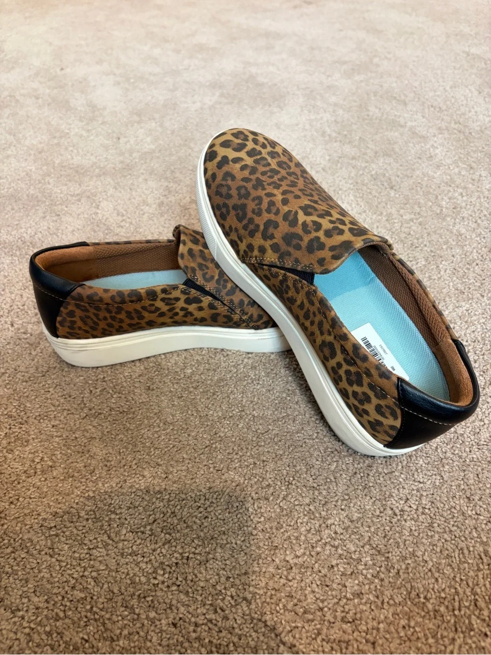 Nordstrom Dr. Scholls Madison Leopard-Print Slip-On Espadrilles - Brown & Black